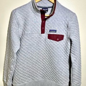 Like new Patagonia Organic Quilted T-Snap Pullover Size Small/Medium